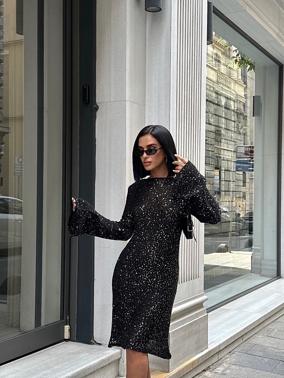 Star dress black