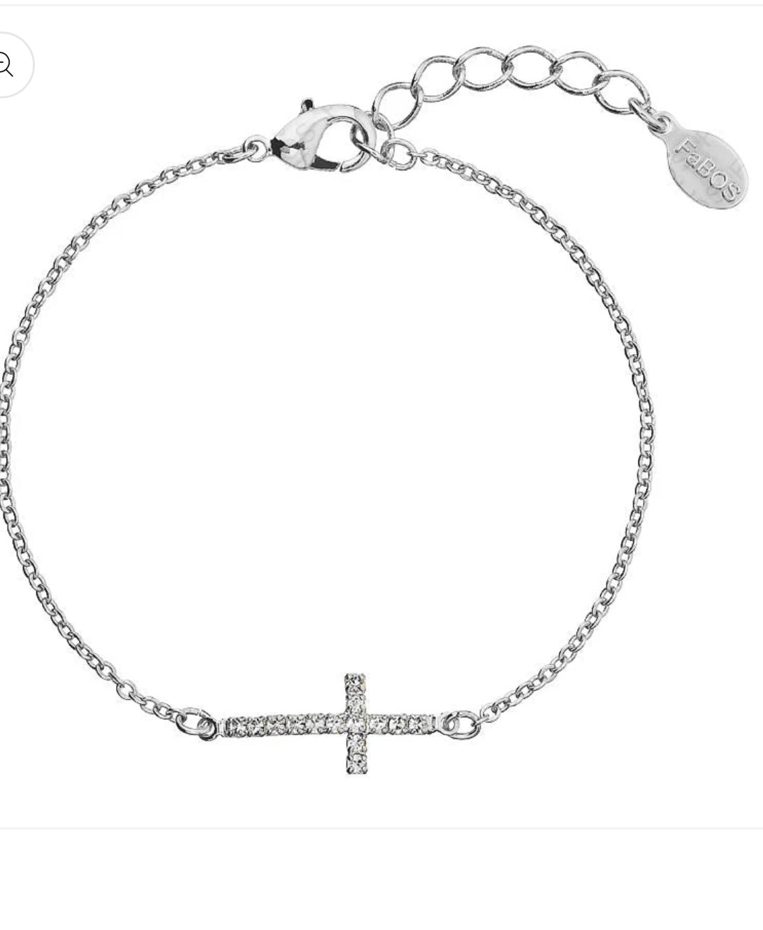 Χειροποίητο βραχιόλι σταυρός με κρύσταλλα Swarovski