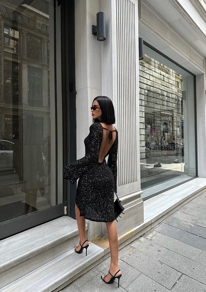 Star dress black