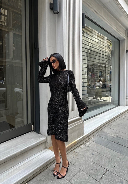 Star dress black